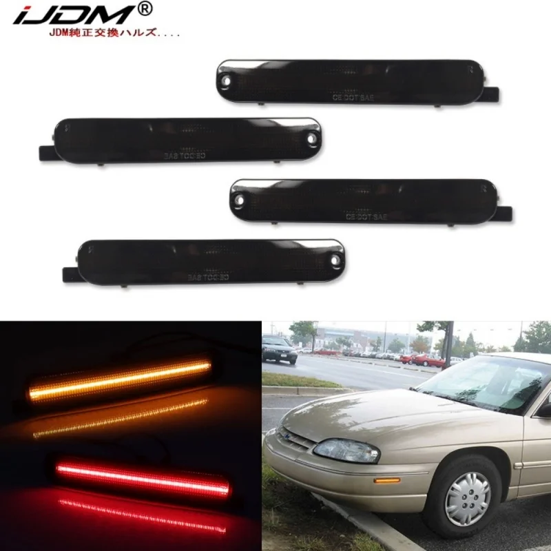 iJDM Feu LED de position latérale d’aile For Chevrolet Lumina 1995-2001 For Chevrolet Monte Carlo 1995-1999, feu de stationnement, conduite et clignotant