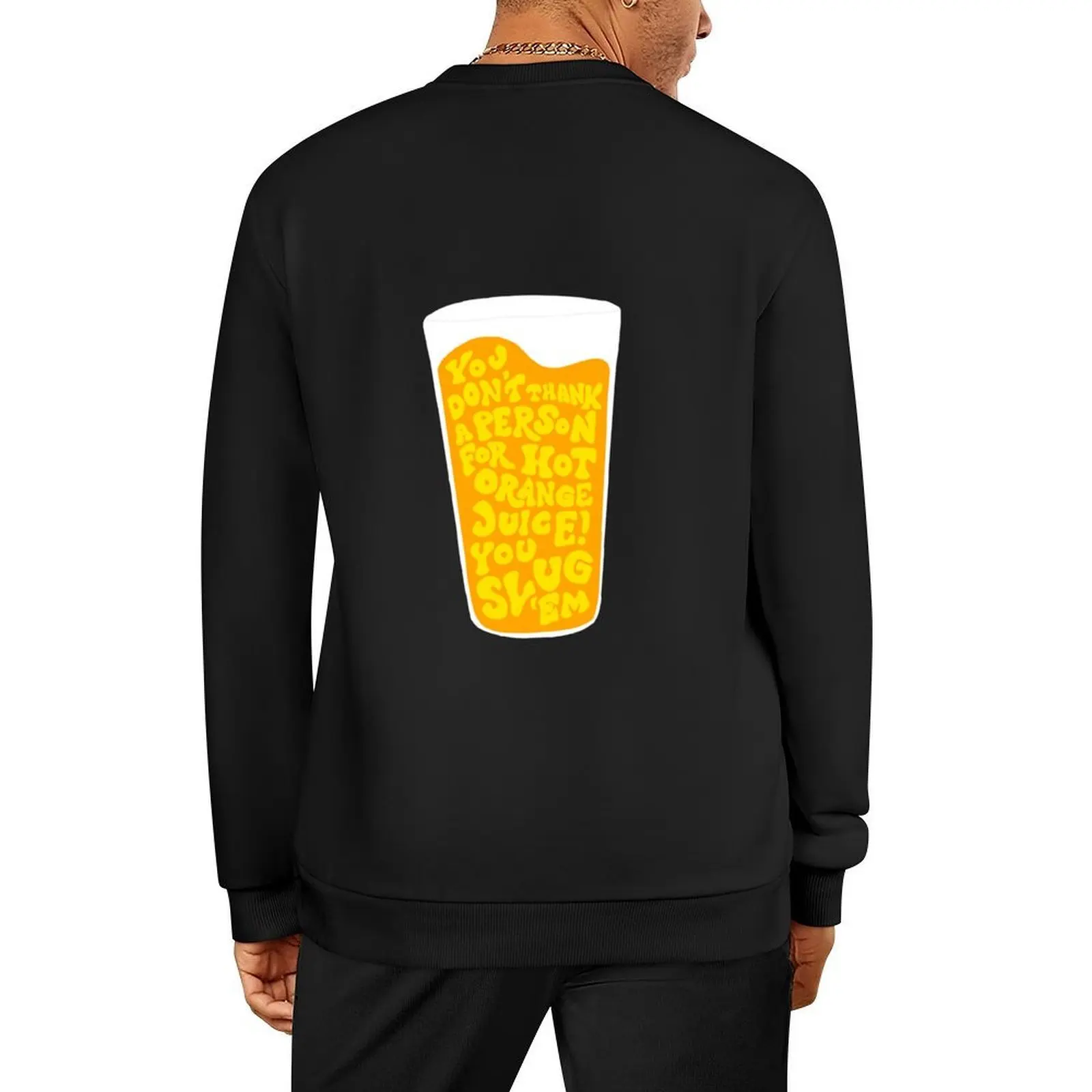 

hot orange juice Pullover tracksuit men men's clothes korean autumn clothes winter clothes sweatshirt men