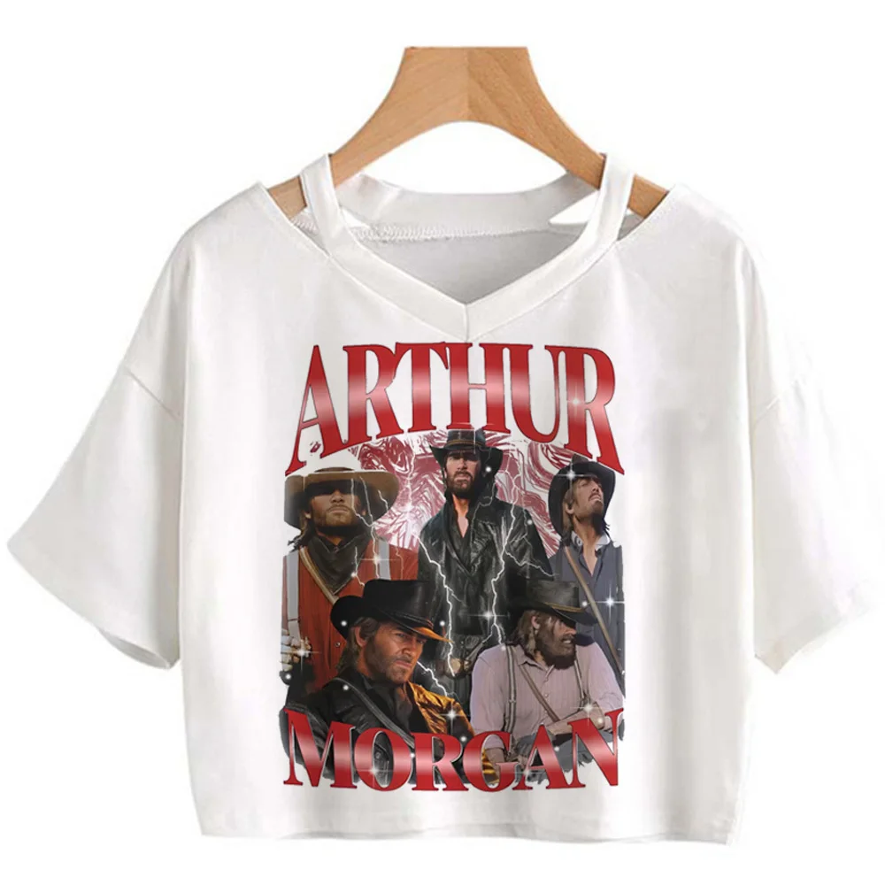 

Arthur Morgan crop top vintage gyaru Fairy corset 2025 summer woman clothing