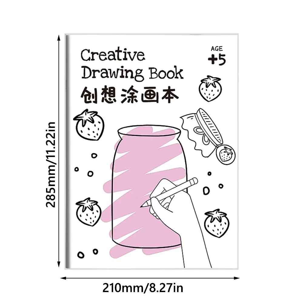 أنيمي رسم كتاب التلوين الإبداعي DIY أدوات التدريس اللوحة البسيطة الكتابة على الجدران كتب الكتب اللوحة