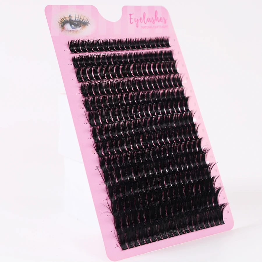 266 مجموعة مزيج من وصلات الرموش الطبيعية مع مجموعات الرموش DH لتعزيز مظهر عينيك بسهولة #4