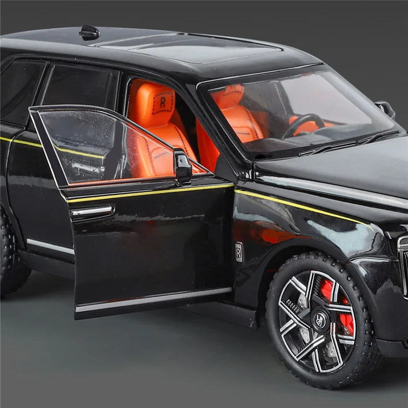 1/24 2025 Rolls Royce Cullinan SUV alliage modèle de voiture de luxe moulé sous pression en métal jouet voiture véhicules modèle son lumière Simulation enfants cadeau