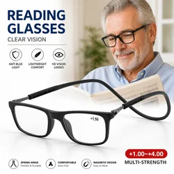DMLNew Folding Neck Presbyopia High Clear Resin Fashion Magnet Presbyopia Anti Fatigue Presbyopia Wholesale Reader Reading Glass