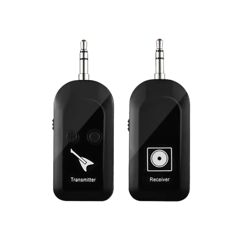 Top-Wireless Guitar System Rechargeable 2.4G Guitar Transmitter Receiver Set Realtime With 6.35Mm Adapter Musicaccessories