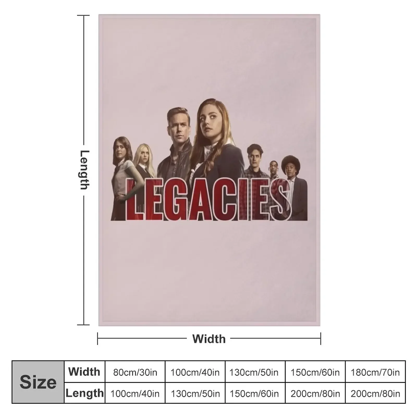 Legacies Characters Poster Design Throw Blanket couch cozy soft plush fuzzy picnic outdoor blanket