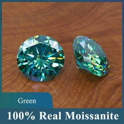 Excellent Cut Colored Green Black Blue Moissanite Diamonds 0.5- 6ct Rare Pink Moissanite Loose Stone Red Purple Color VVS1 Exce