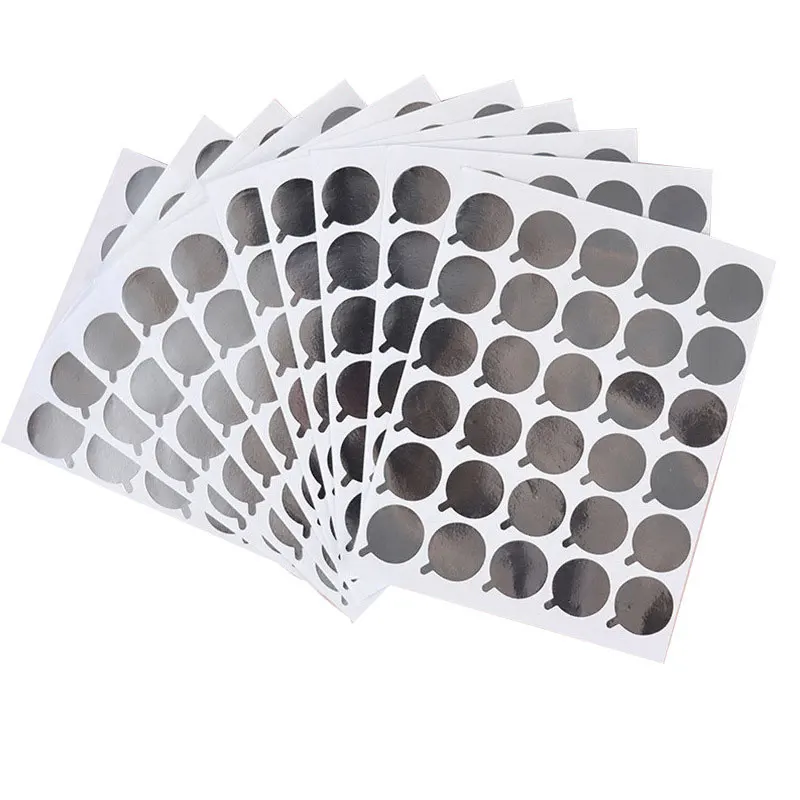 300Pcs Disposable Eyelash Glue Holder Foil Pallet Eyelash Extension Glue Pads Stickers Stand on Lashes Jade Stone