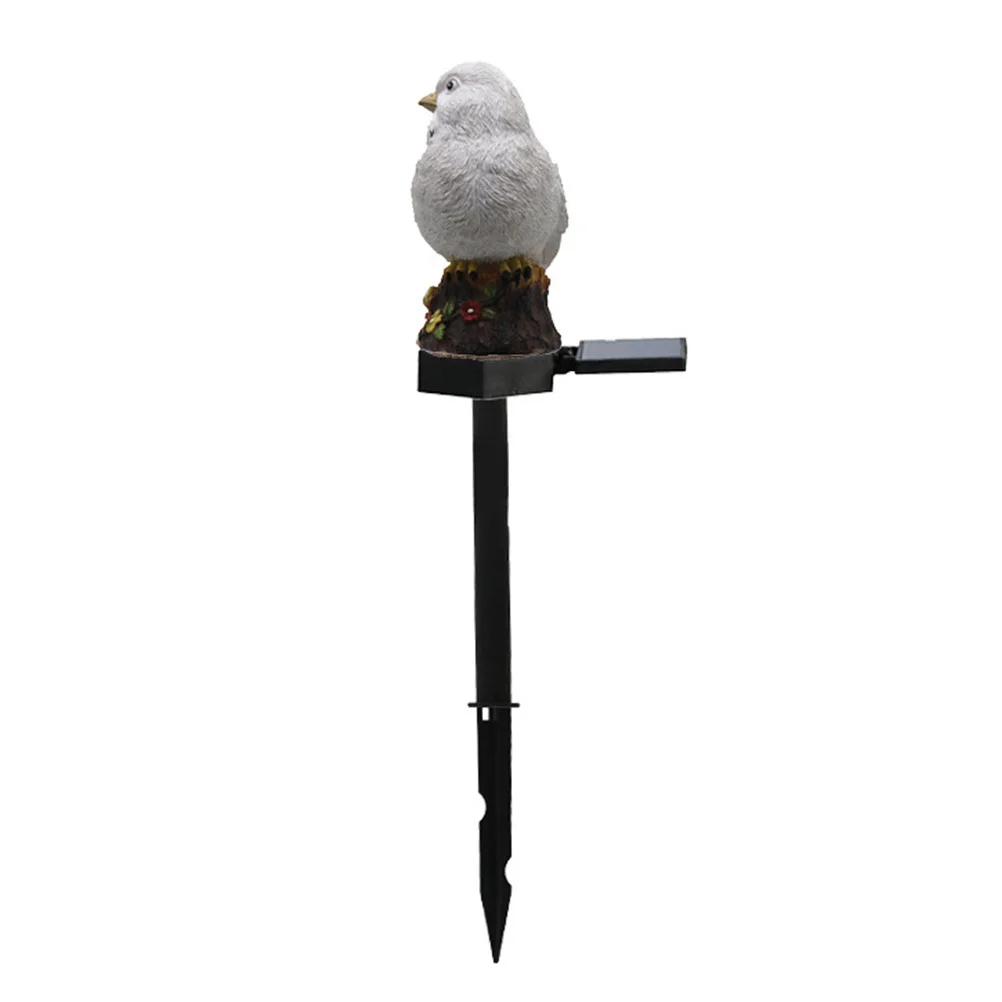 

Solar -Shaped Lamp White Garden Decoration Solar Powered LED Light Outdoor Adornment Bird-Shaped Lamp