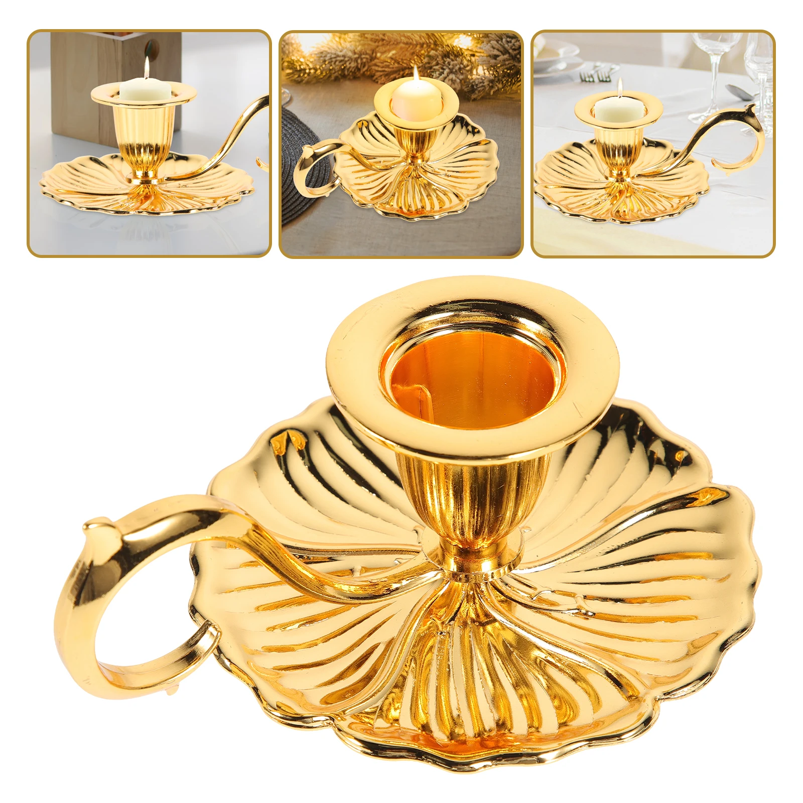 

Vintage Cup Visual Enjoyment Holder Holders Pillar Brass Handle Design Zinc Alloy