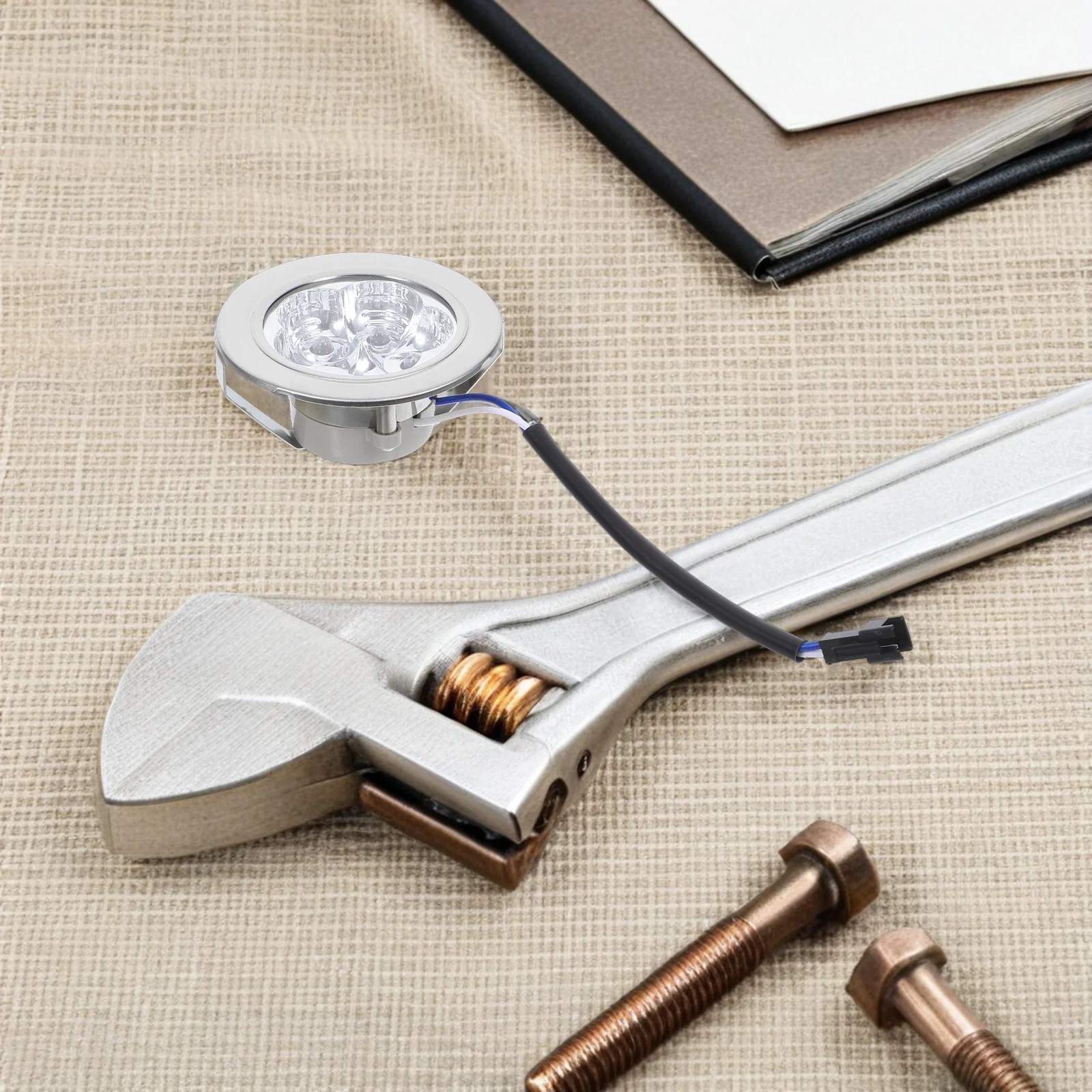 2 قطعة Led مجموعة مصابيح كهربائية مستديرة المطبخ طباخ هود مصباح استبدال موقد هود ضوء لمبة توفير الطاقة طويلة الأمد