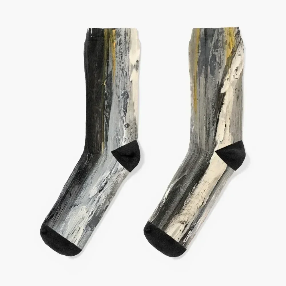 

Birch trees black and white Socks crazy Argentina hockey Socks Female Men's