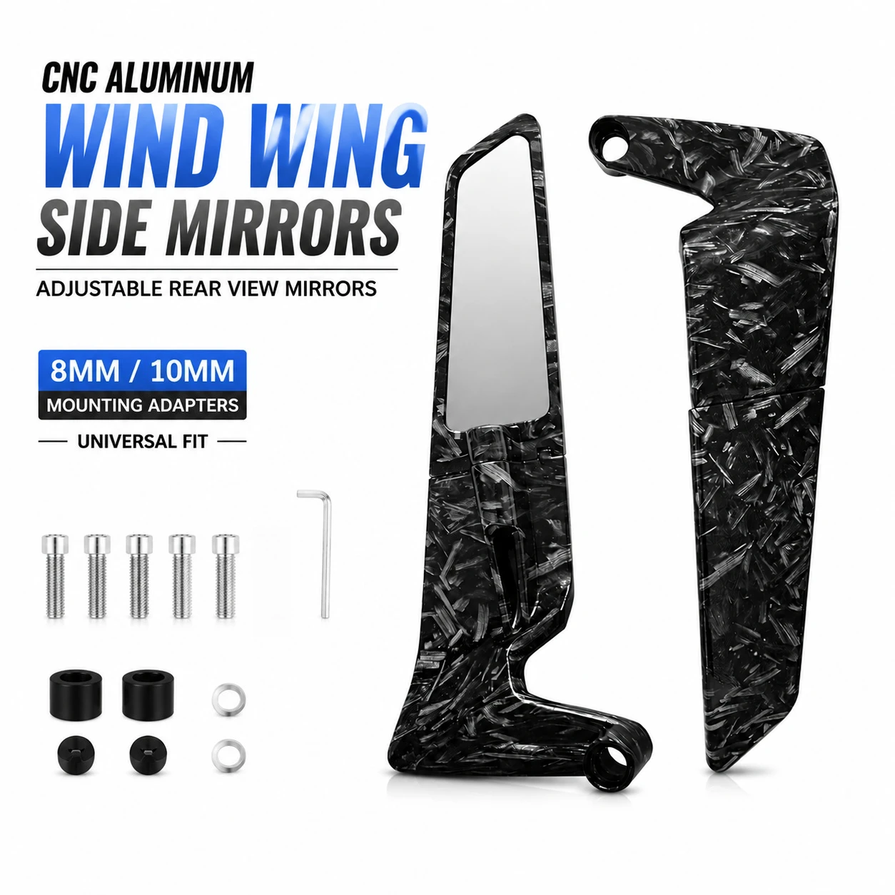cnc-aluminum-motorcycle-side-mirrors-adjustable-wind-wing-rear-view-mirrors-8mm-10mm-forged-pattern-mount-universal-fit