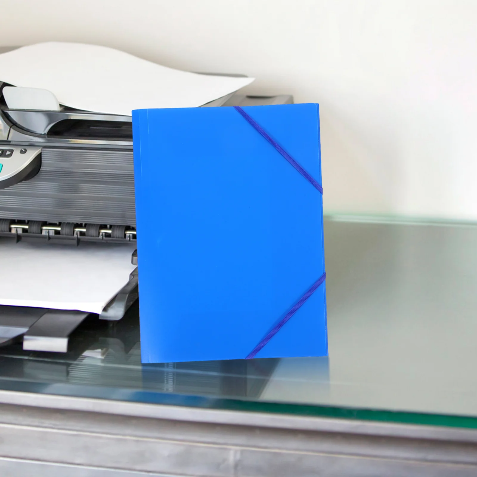 

3Pcs Folding Document Organizer Folder Elastic Band Secure Closure File Pouch Multi Functional for Office School Document