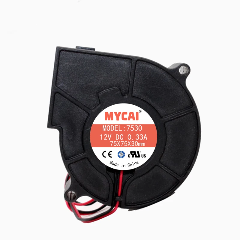 Ventilador silencioso de turbina, Humidificador centrífugo, 7530, 7,5 CM, 5V, 12V, 24V