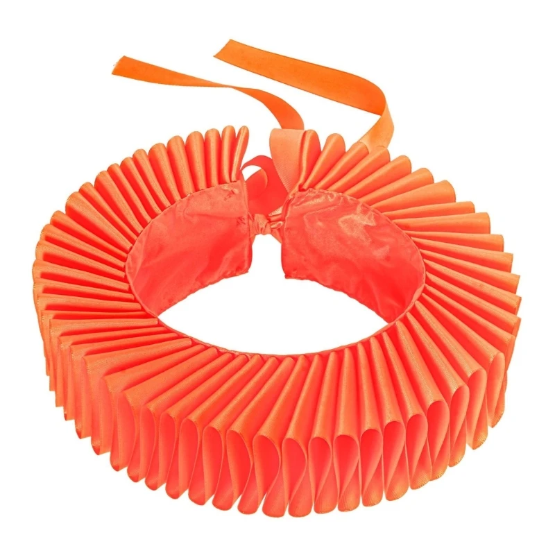 652f Renaissances Ruffled Collar Garfaça Colar com punhos pulso definido para mulheres