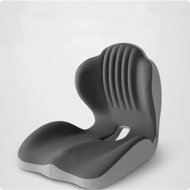 Ergonomic memory foam lumbar cushion delivers supportive back pressure relief, ideal for office chairs and car seats.