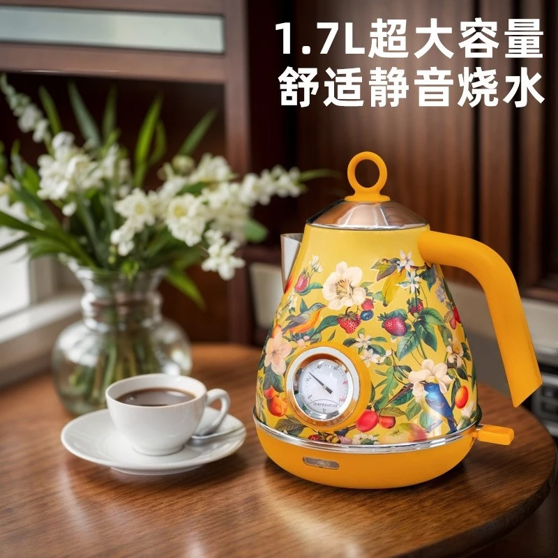 Painted kettle, household kettle, orange