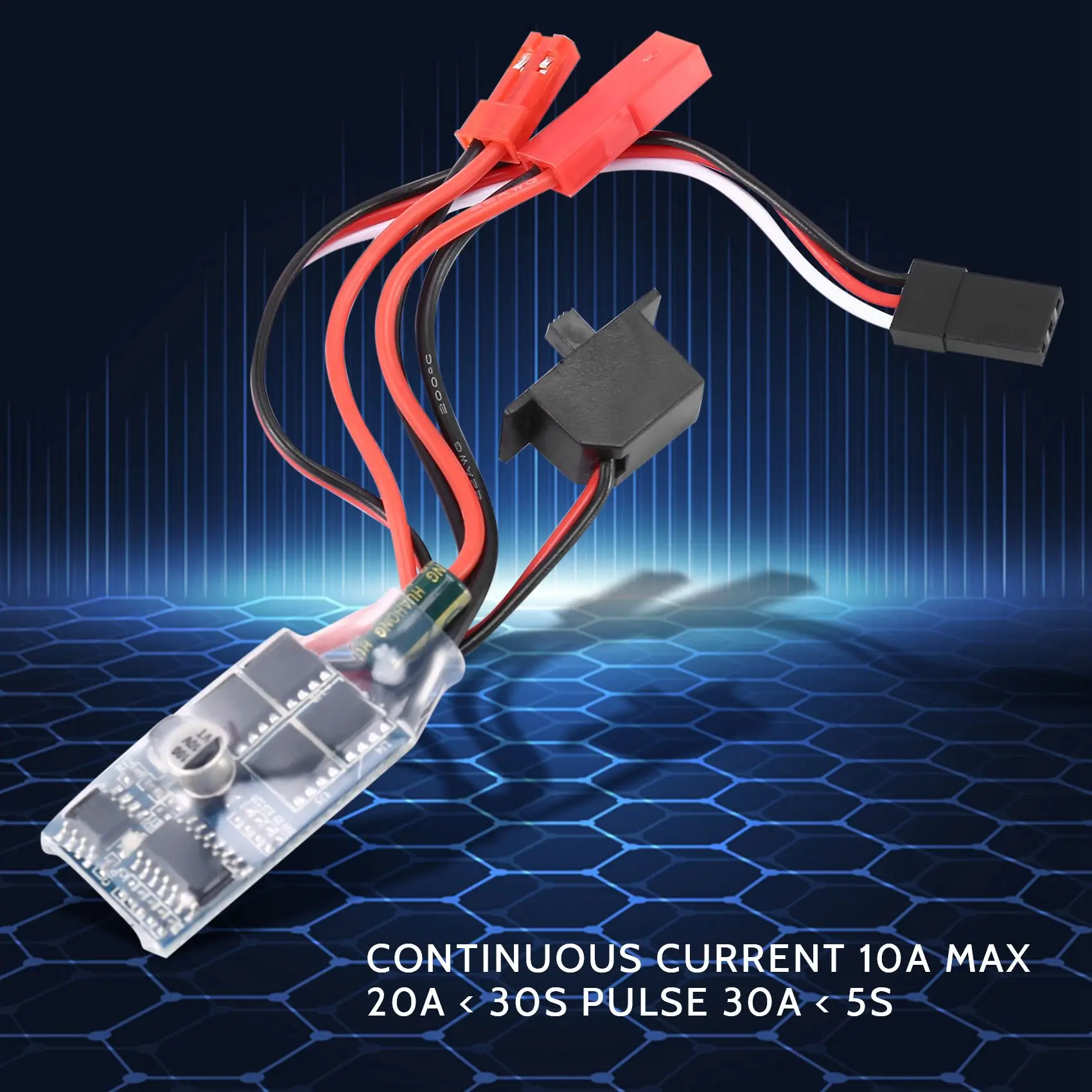 Rc Esc 10a Geborsteld Motor Snelheidsregelaar Voor Rc Auto Boot W/O Rem Zonder Rem