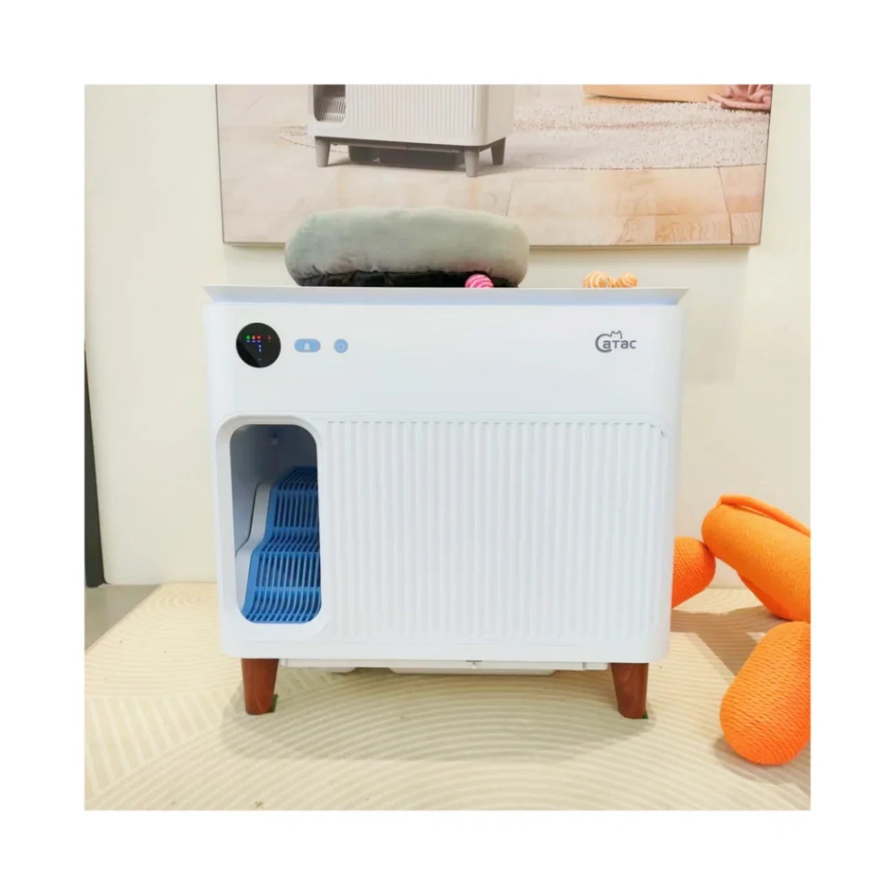 Large Capacity Smart Quick Cat Litter Box Self Cleaning Large APP Remote Control Automatic Cat Toilet with Good Quality