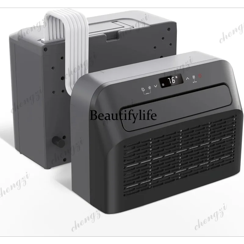 Window Type Air Conditioner 6500 BTU Cools, Ideal For 120Sq.ft Small Rooms, 4-in-1 Remote Control Window AC Unit Fast Cooling