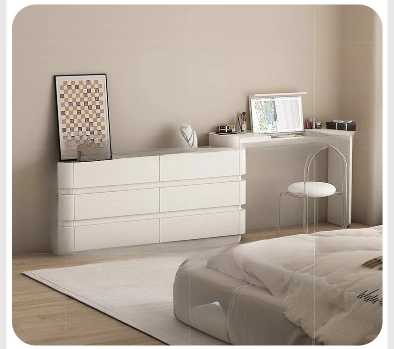 

Customized rotating desk, dresser, dressing table, computer table, integrated storage rack, retractable flap