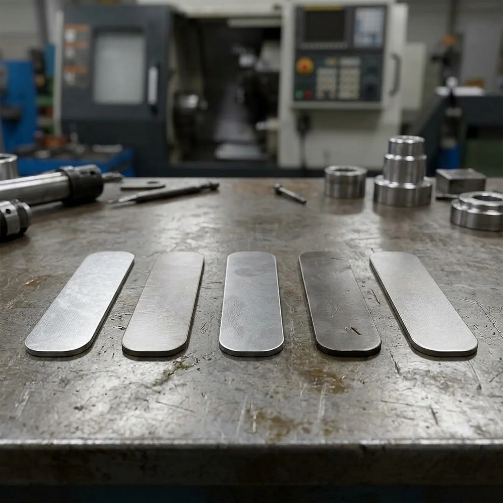 CNC Lathe Shim Collection 50pcs Metal Spacer Gaskets 0.1 to 0.5mm Thickness for Tool Holder Mounting and Alignment