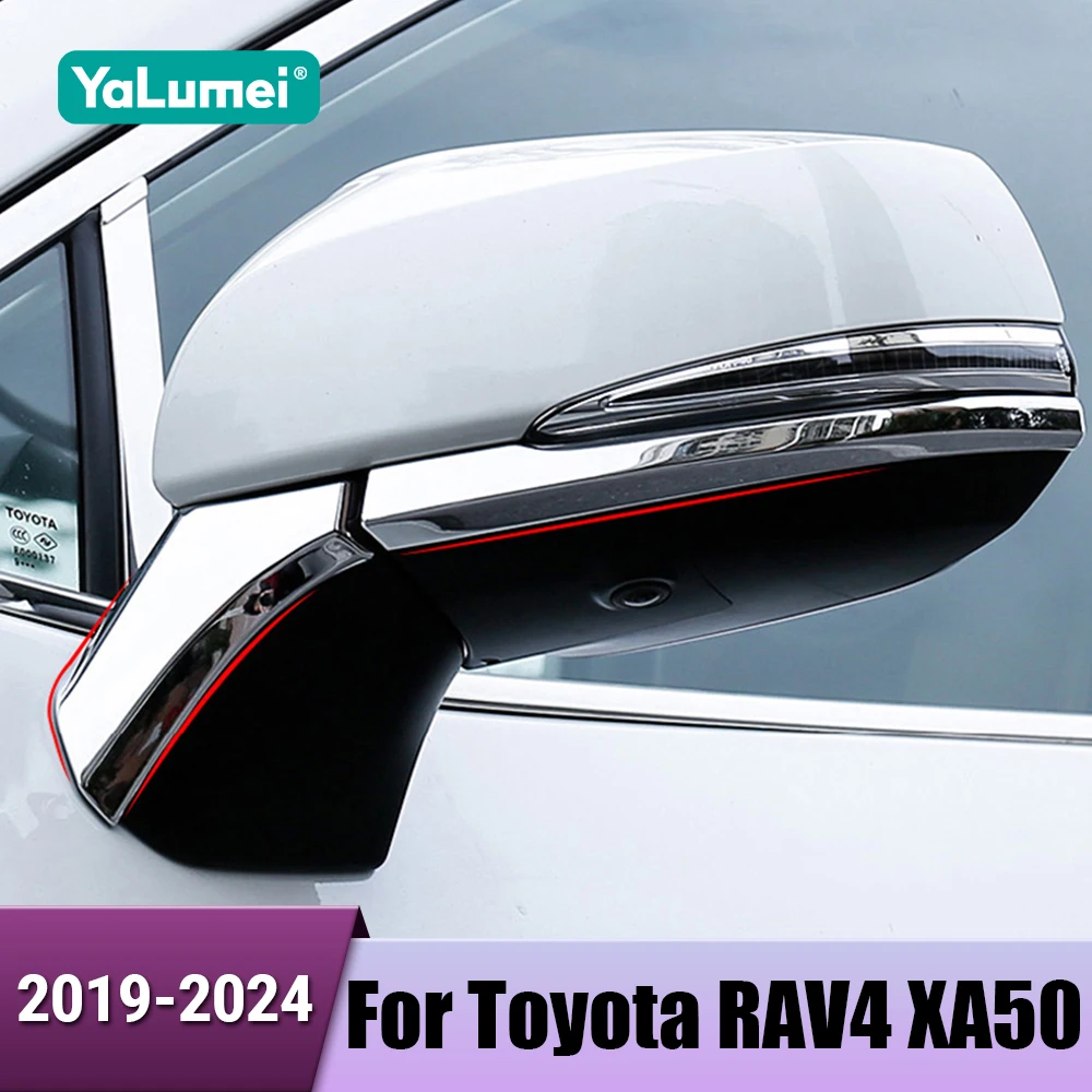 Für Toyota RAV4 XA50 2019 2020 2021 2022 2023 2024 Hybrid Carbon Faser Auto Rückspiegel Abdeckung Trim Aufkleber Streifen zubehör