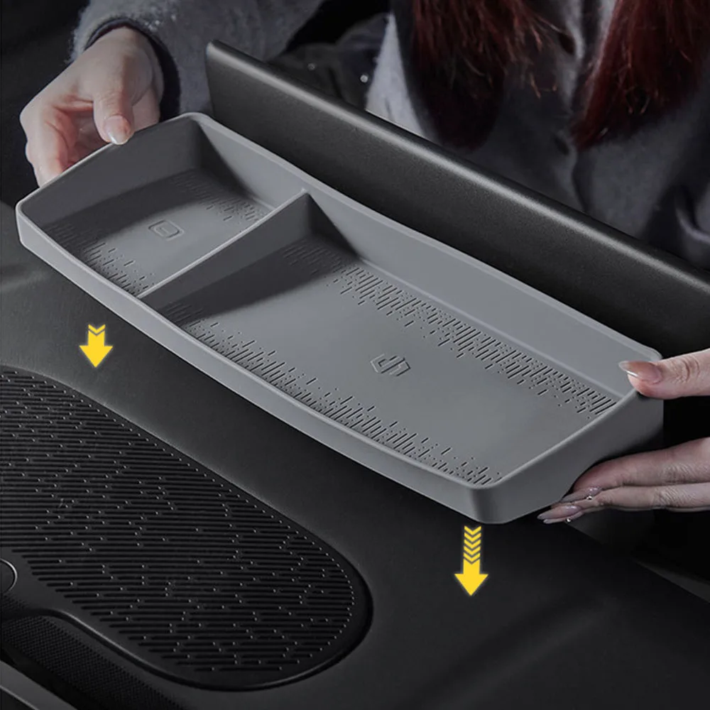 

Коробка для хранения за центральным навигационным экраном, аксессуары для модификации интерьера, подходят для Leapmotor A10, силиконовая коробка для хранения