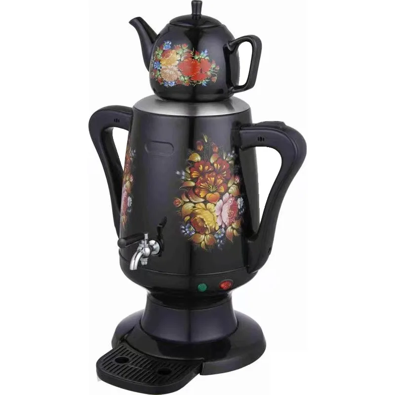 4L Electric Stainless Steel Persian Turkish Teapot Russian Style Tea MakerGoods in stock