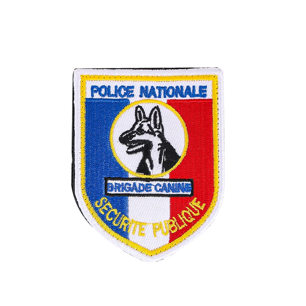 Bestickte Abzeichen für Diensthunde mit Hundepfotenabdruck, K9-Klettverschluss-Patch, Patrouille-Emblem, Etikett für den besten Freund – Detail 2