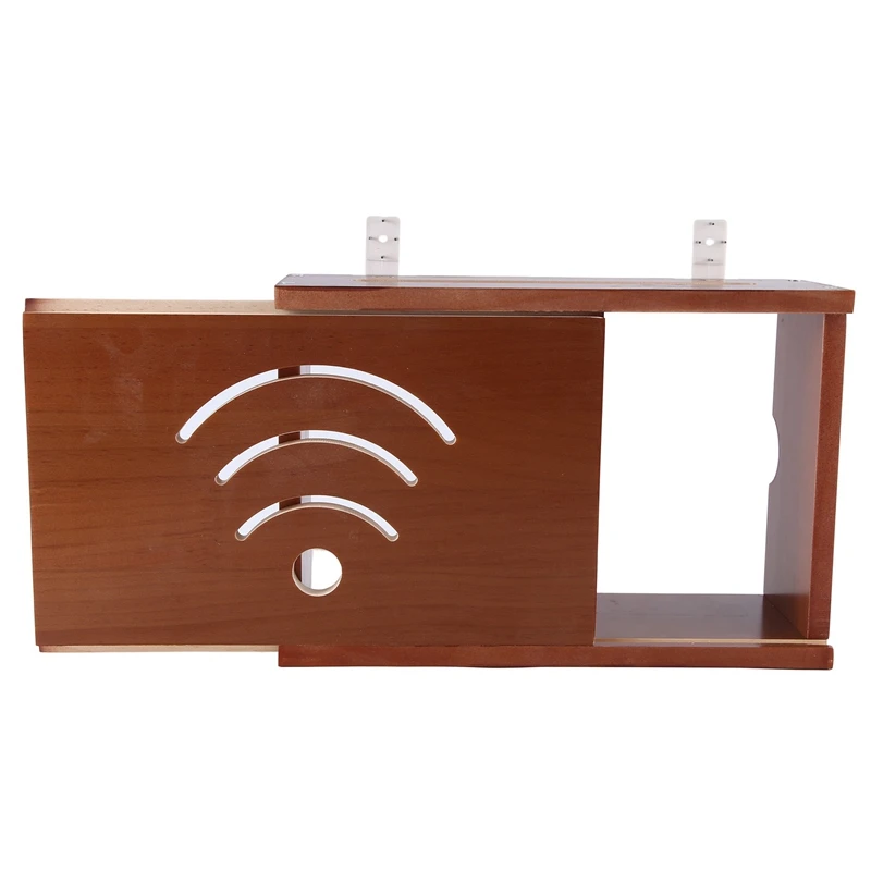 1 Piece Router Rack Living Room Wall-Mounted Wifi Storage Box TV Plug-In Shielding Box