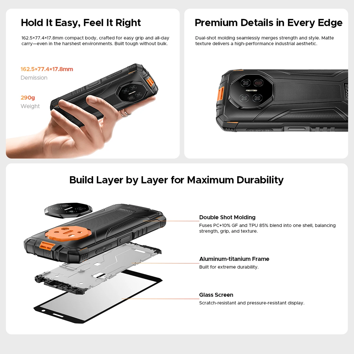 DOOGEE Fire 3 Ultra Rugged Phone 5.5