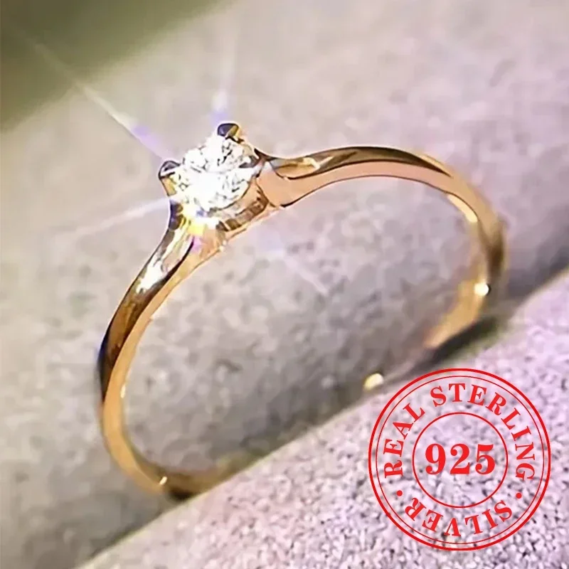 

Huitan Luxury Trendy Rings 925 Sterling Silver Exquisite Swanking Shiny Jewelry Women Engagement Ceremony Dazzling Jewelry Gifts