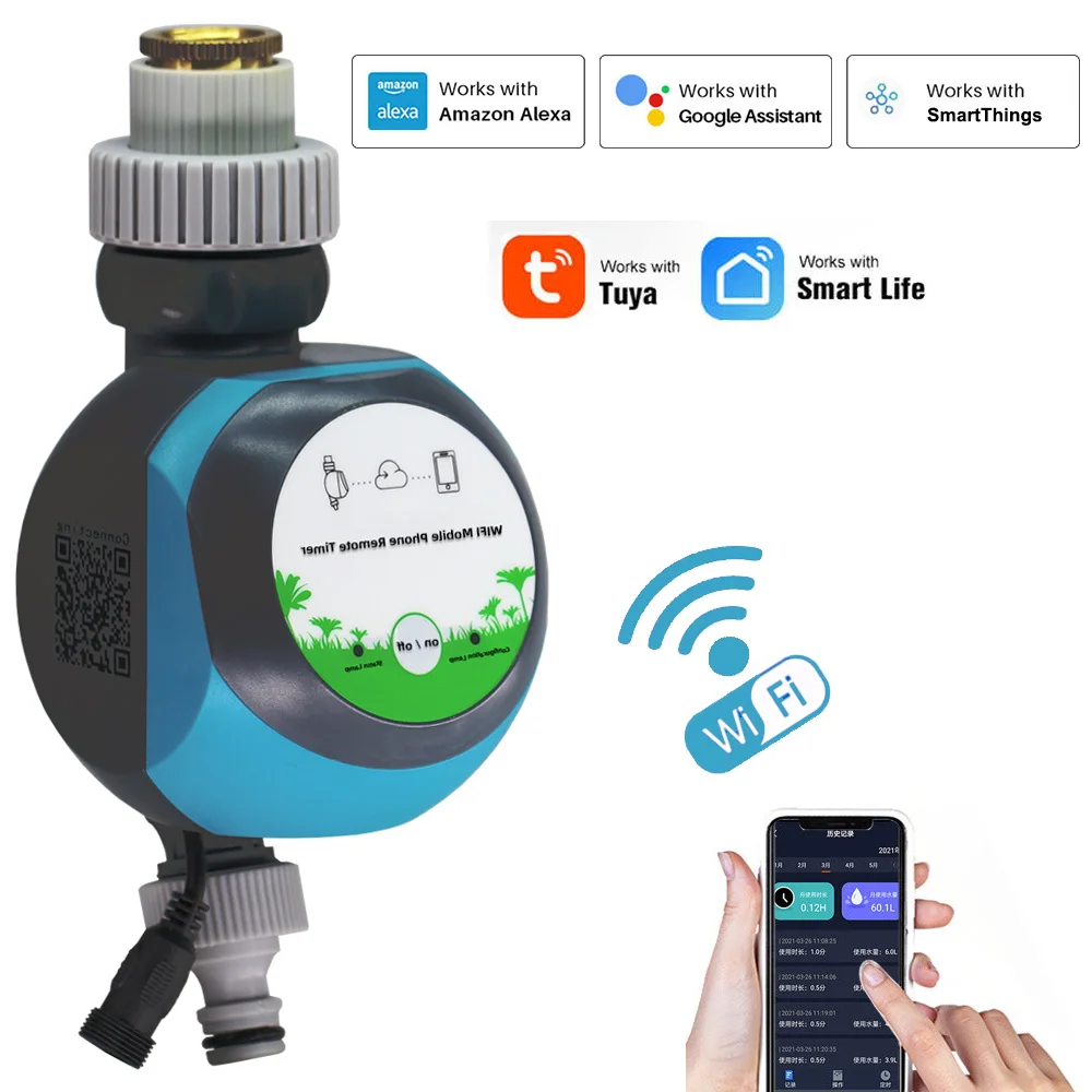 

WIFI Watering Timer Garden Automatic Irrigation System Lawn Plant Sprinkler Support Smartphone Remote Tuya Smartlife Control