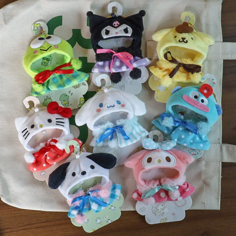 

Фигурка Sanrio, кепка для косплея, кулон, Kawaii Kuromi Melody, одежда, накидка, милые аксессуары для кукол, подарки