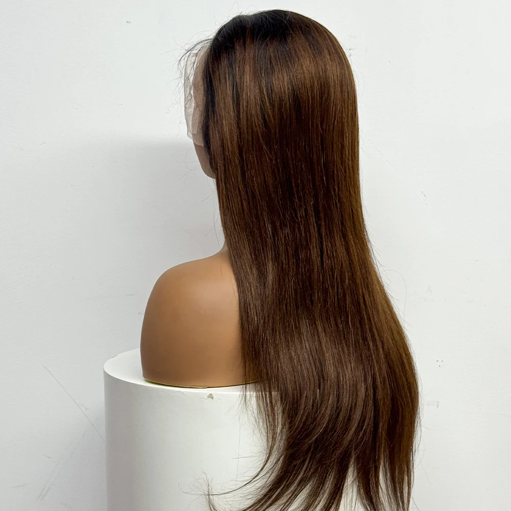 22 بوصة شعر طبيعي مفرود الباروكات 13x4 الدانتيل أمامي 200% الكثافة قبل قطعها شعر طبيعي مفرود شعر مستعار للنساء السود