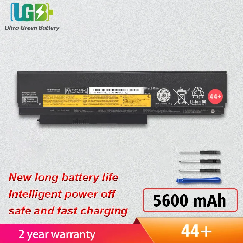 

UGB New 44+ Battery For Lenovo Thinkpad X220 X220I X220S X230 X230I X230S 45N1024 45N1022 45N1023 45N1029 45N1033 42T4901