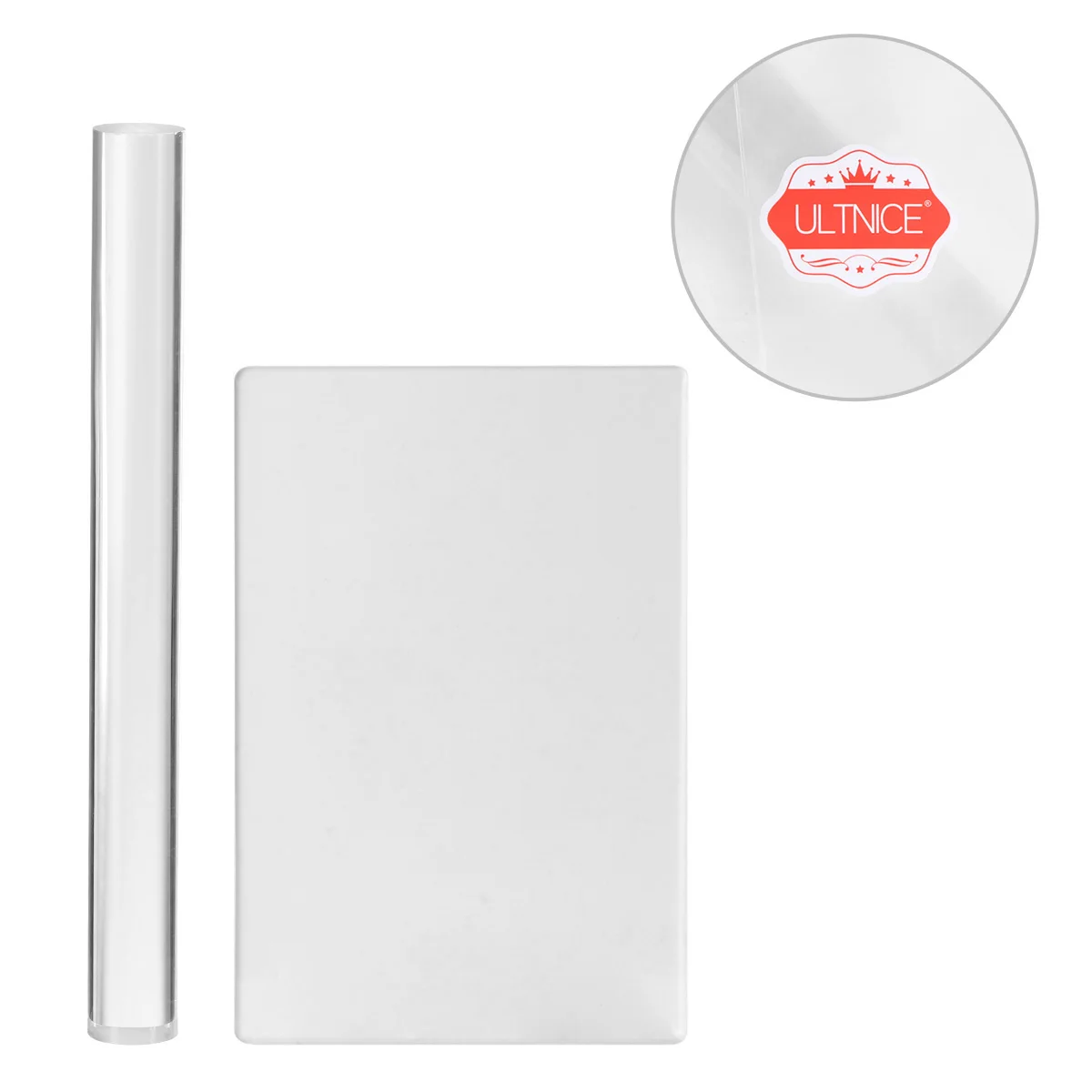 

2pcs Acrylic Clay Roller Set Sheet Board For Polymer Clay Tools Modeling Craft Baking Diy Projects Molding Supplies
