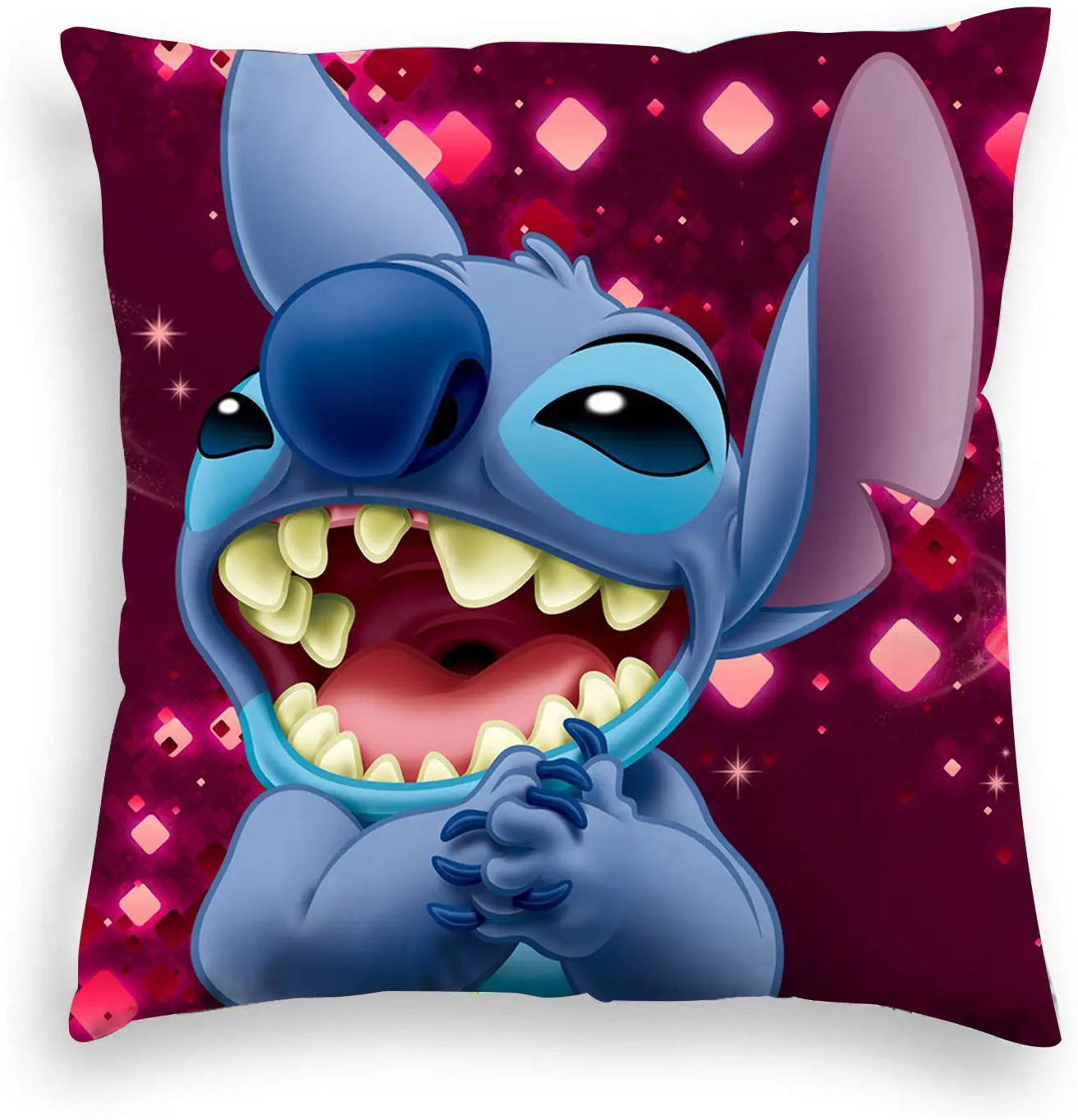 Disney Stitch 45x45cm  Cushion Cover Plush Toys  Pillowcase Anime Kawaii Pillow Cases Home Decoration  birthday gifts