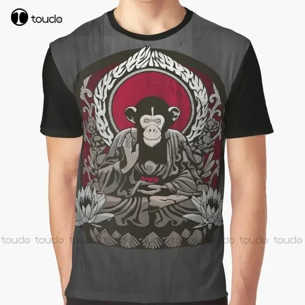 

Футболка Zen Sapience с графическим рисунком Zen, Monkey, Buddhist, футболки с цифровой печатью, уличная одежда Xxs-5XL, новые популярные унисекс