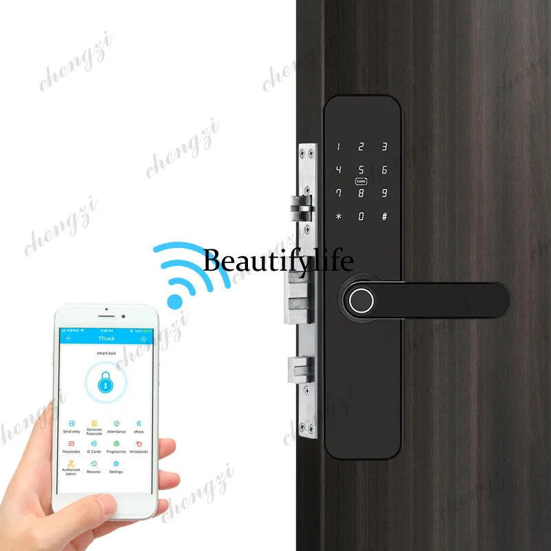 TTLOCKTuya 28 language smart fingerprint password lock
