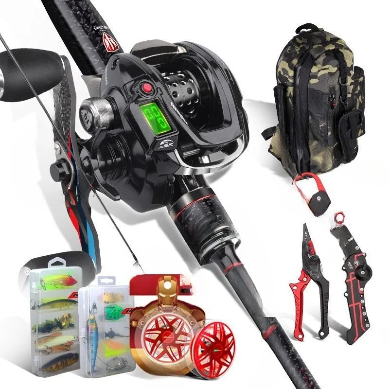 Drop Rod Set Full of Far Throw Advanced Fishing Display Portable