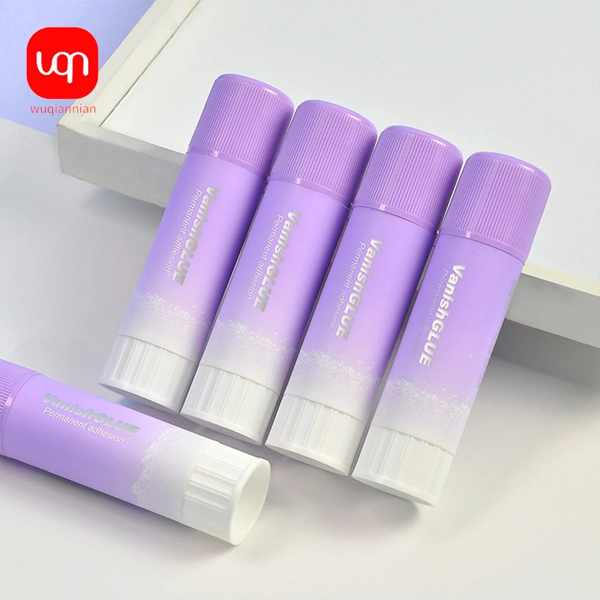 1/3pcs Purple Gradient High Viscosity Core Seamless Handmade Glue Stick 21g Suitable For Office And School Stationery Supplies