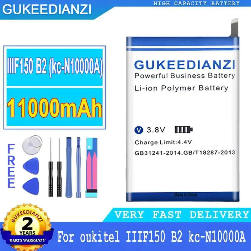 

For Oukitel IIIF150 B2 KC-N10000A 11000mAh High Capacity Mobile Phone Battery
