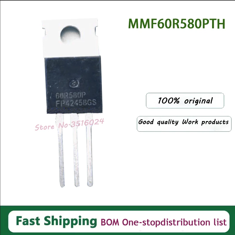 

10PCS/lot 60R580P MMF60R580PTH TO-220F 100% NEW