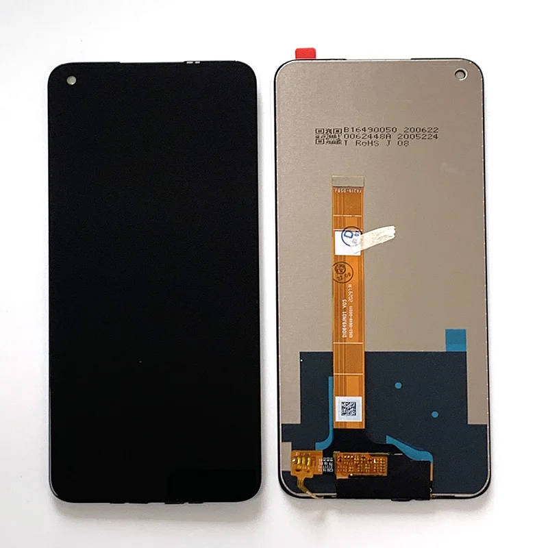 Original For Oppo Realme Narzo 30 4G 5G LCD RMX2156 Display Screen Frame Touch Panel Digitizer For Narzo 30 Pro 5G RMX2117 LCD