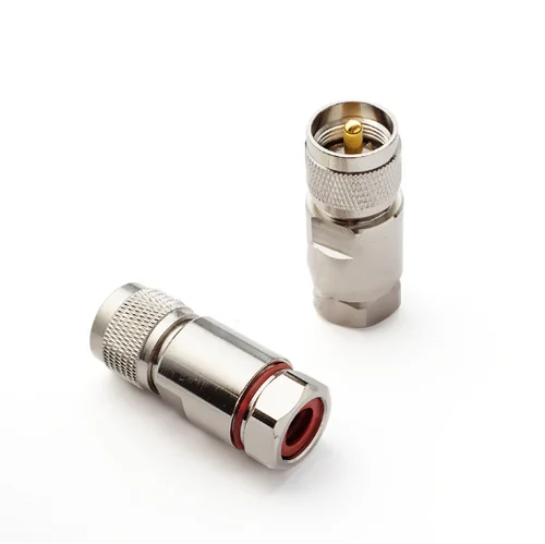 Tornillo de abrazadera macho tipo UHF PL259 SO239 para cable de alimentación coaxial RF superflexible 1/2 50-9