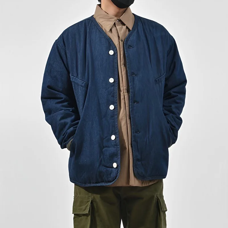 الرجعية اليابانية الشارع Sle القطن Jaet الرجال العلامة التجارية العصرية الشباب تنوعا Waed الدنيم Jaet العصرية الرجال ملابس خارجية #2