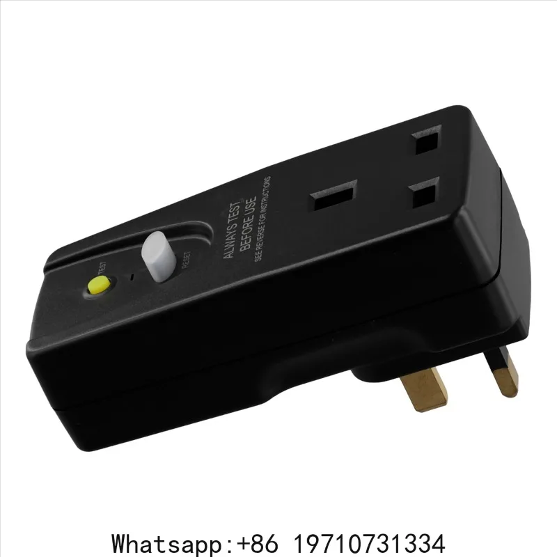 New 13A RCD Plug Safety RCD Adaptor,with Circuit Breaker Safety Protection for Pool Pump, Power Pressure Washer Uk Plug