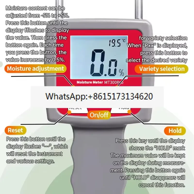 MT300Pro Portable Thermal Hygrometer Moisture and Humidity Tester